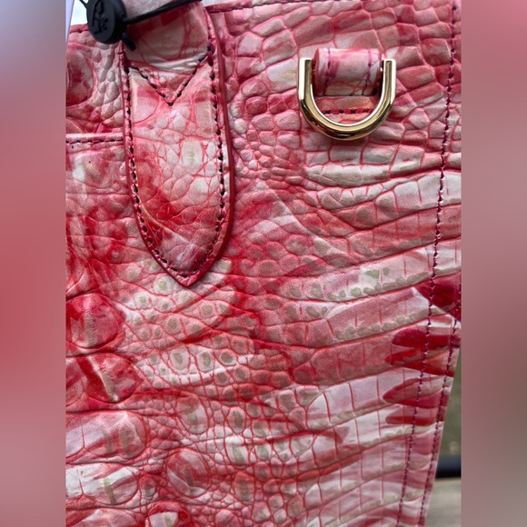 NWT Brahmin Monique Pink Flamingo Melbourne Tote - Picture 11 of 13